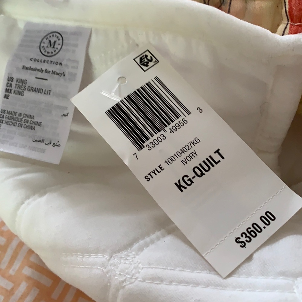 Martha Stewart velvet quilt